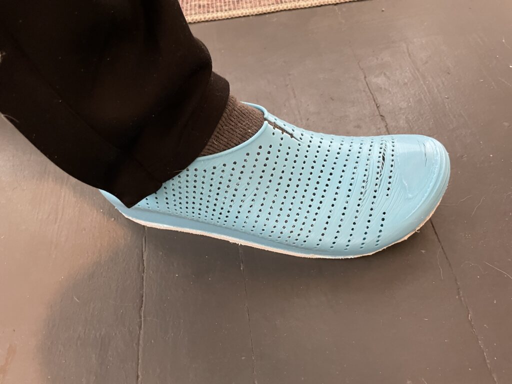 3D Printed Shoe after Being Wron a bit