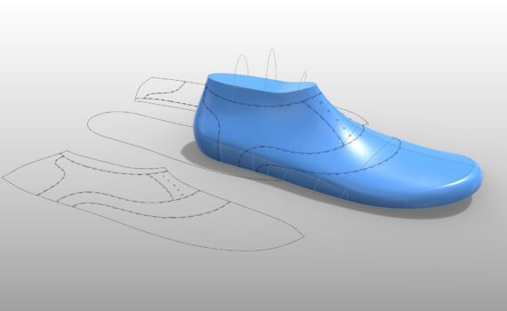 Pattern Flattening in Shoe Last Maker