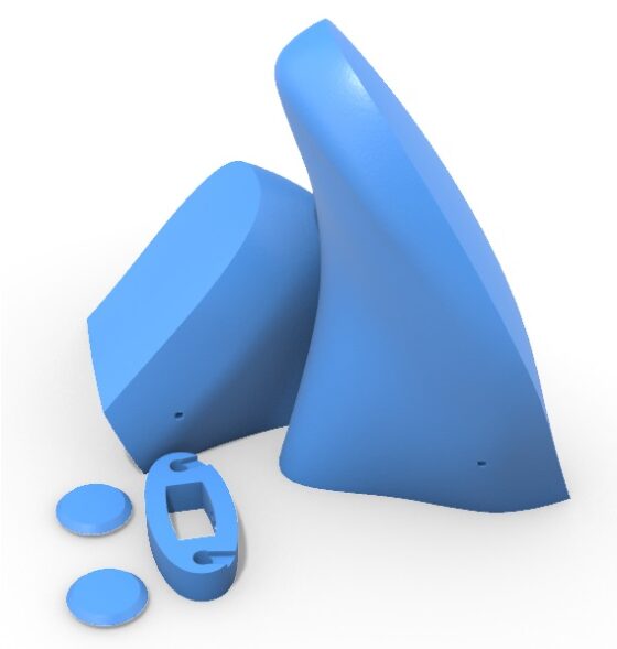 Shoe Last with Alpha Hinge oriented for 3D Printing