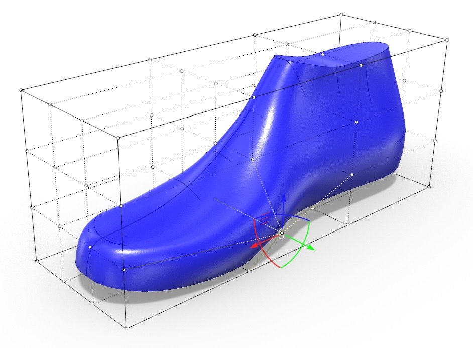 Shoe Last Deformation with Cageedit in Rhino3D