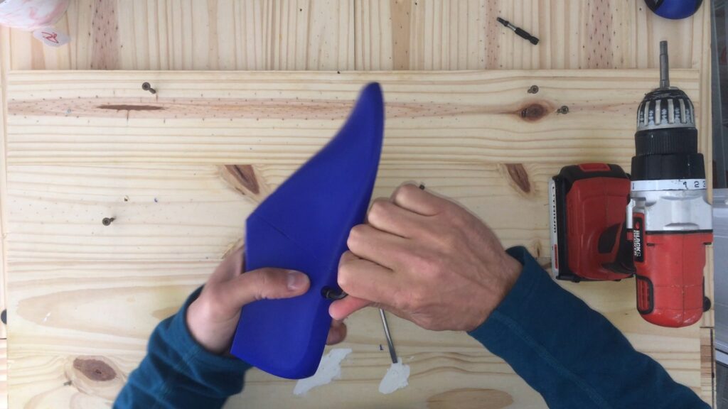 3D printed shoe last with rail joint assembly step 7
