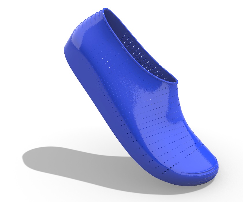3D Printable Shoe Tilted for Printing on Small Build Volume