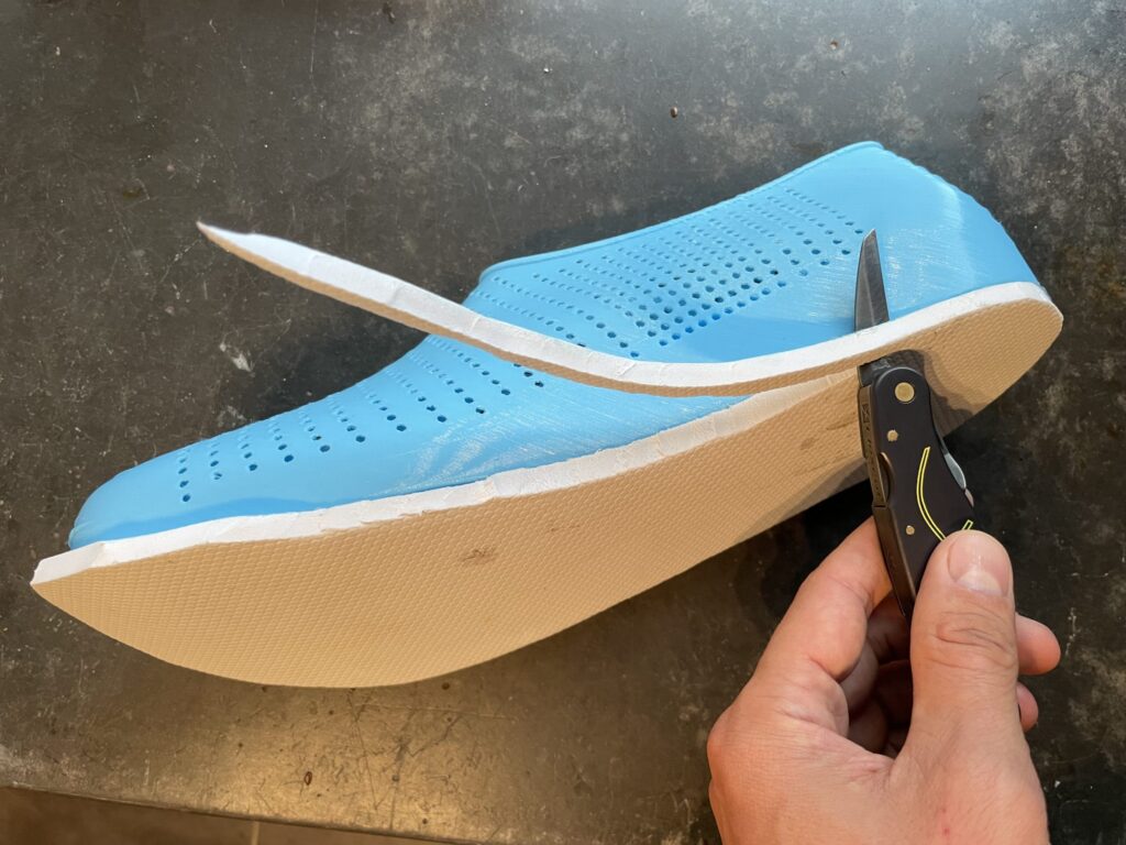 3D Printed Shoe with Sheet Sole - 3DShoemaker