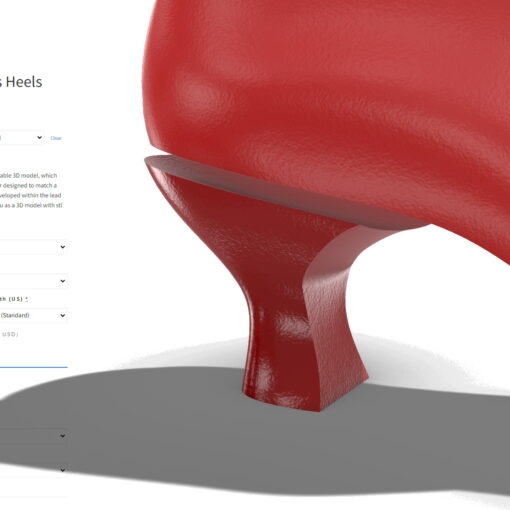 Ordering Matching Shoe Components 3D Prints and Parametric Models