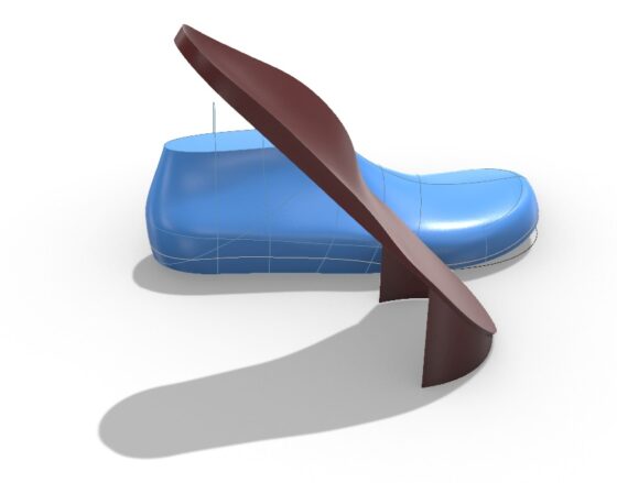 3D printable orthotic with smart supports designed in 3DShoemaker