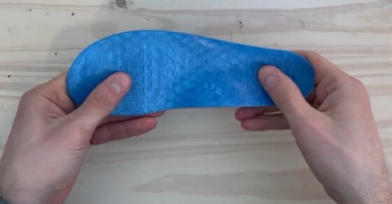 3D printed orthotics from tpu with smart supports