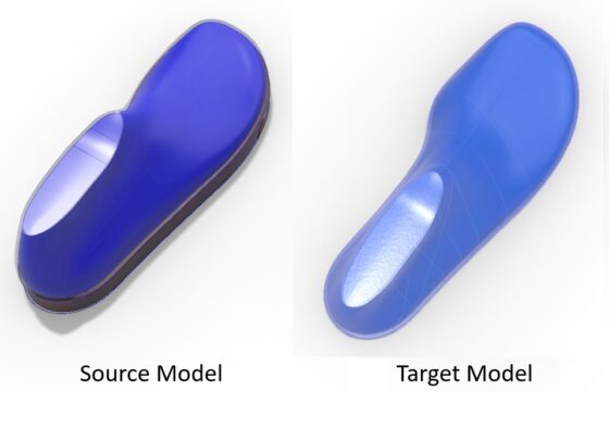 Morphing Shoe Components Source VS Target Model 2
