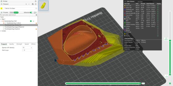 3D Printing Shoe with Variable Infill