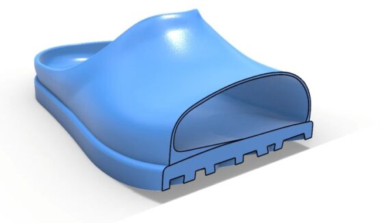 3D Printable Shoe with Forefoot Twist integraged In