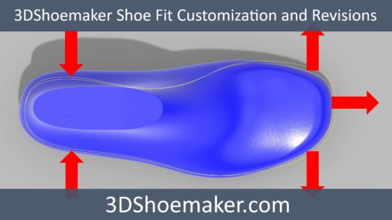 3DShoemaker Shoe Fit Customization and Revisions