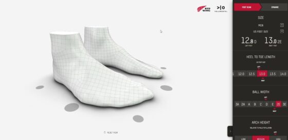 Volumental Foot Scanner Results