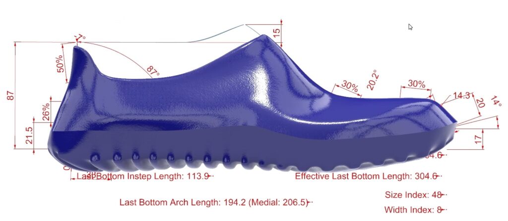 3D Printed Shoe Parametric Design