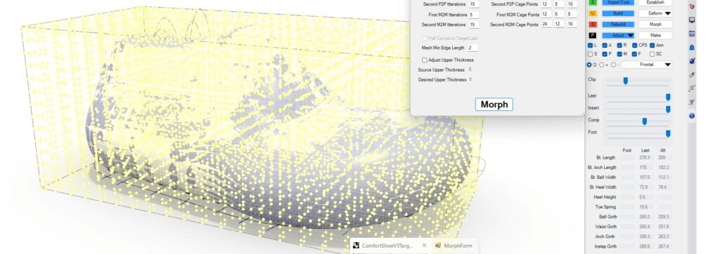 Designing and Customizing 3D Printed Shoe Models Morphing to Custom Lasts
