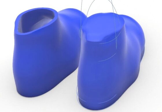 3D Printable Mockups from Vacuum formed shoe last