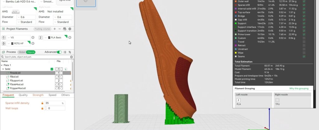 3D Printed Shoe Commercial Design Pack Bodes and Modifiers