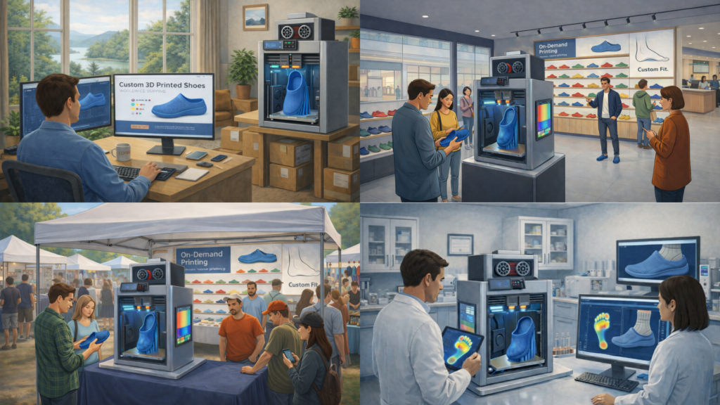 Avenues to Sell 3D Printed Shoes