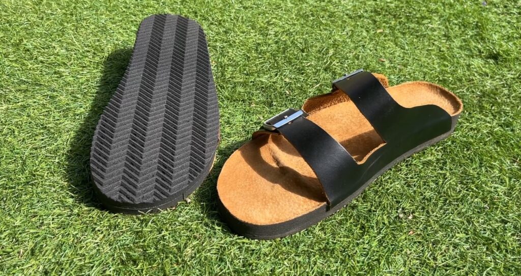 3D Printed Sandals with Leather Upper and Footbed Cover
