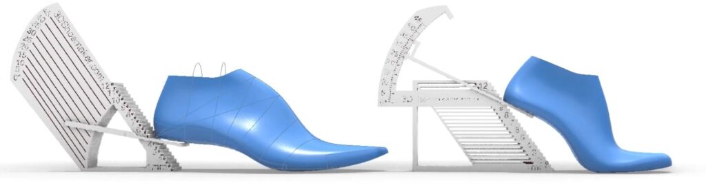 Comparing Wedge Angle for Different Shoe Lasts Types with Gauge