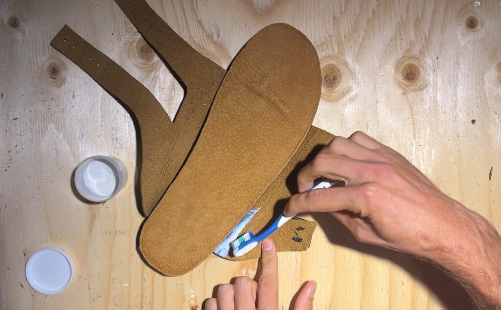 DIY Assembly of 3D Printed Sandal with Leather Upper