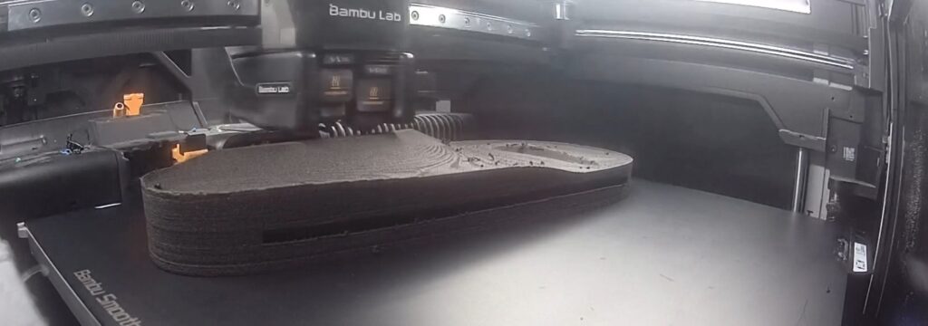 Flat 3D printing sandal body