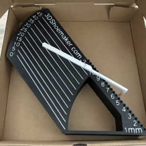 Heel Height and Wedge Angle Gauge for Shoe Last Measurement