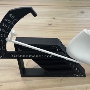 Heel Height and Wedge Angle Gauge for Shoe Last Measurement In Use Main