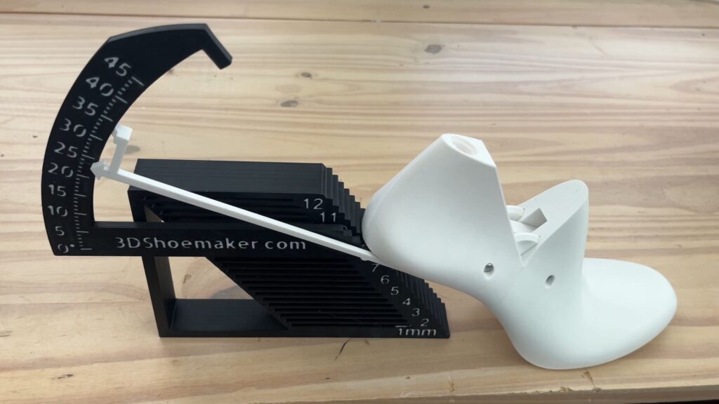 Shoe Last Wedge Angle and Heel Height Gauge Compact