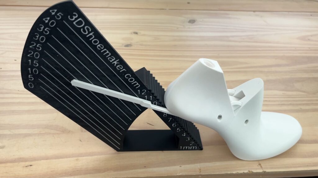 Shoe Last Wedge Angle and Heel Height Gauge Full Size